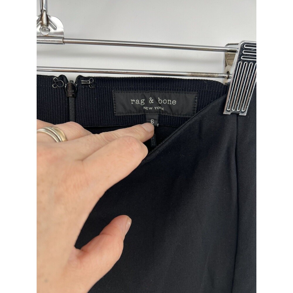 Rag And Bone Pants, Size 6 Black Elastic Waist Ba… - image 2
